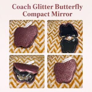 Coach Pink Glitter Butterfly Mirror